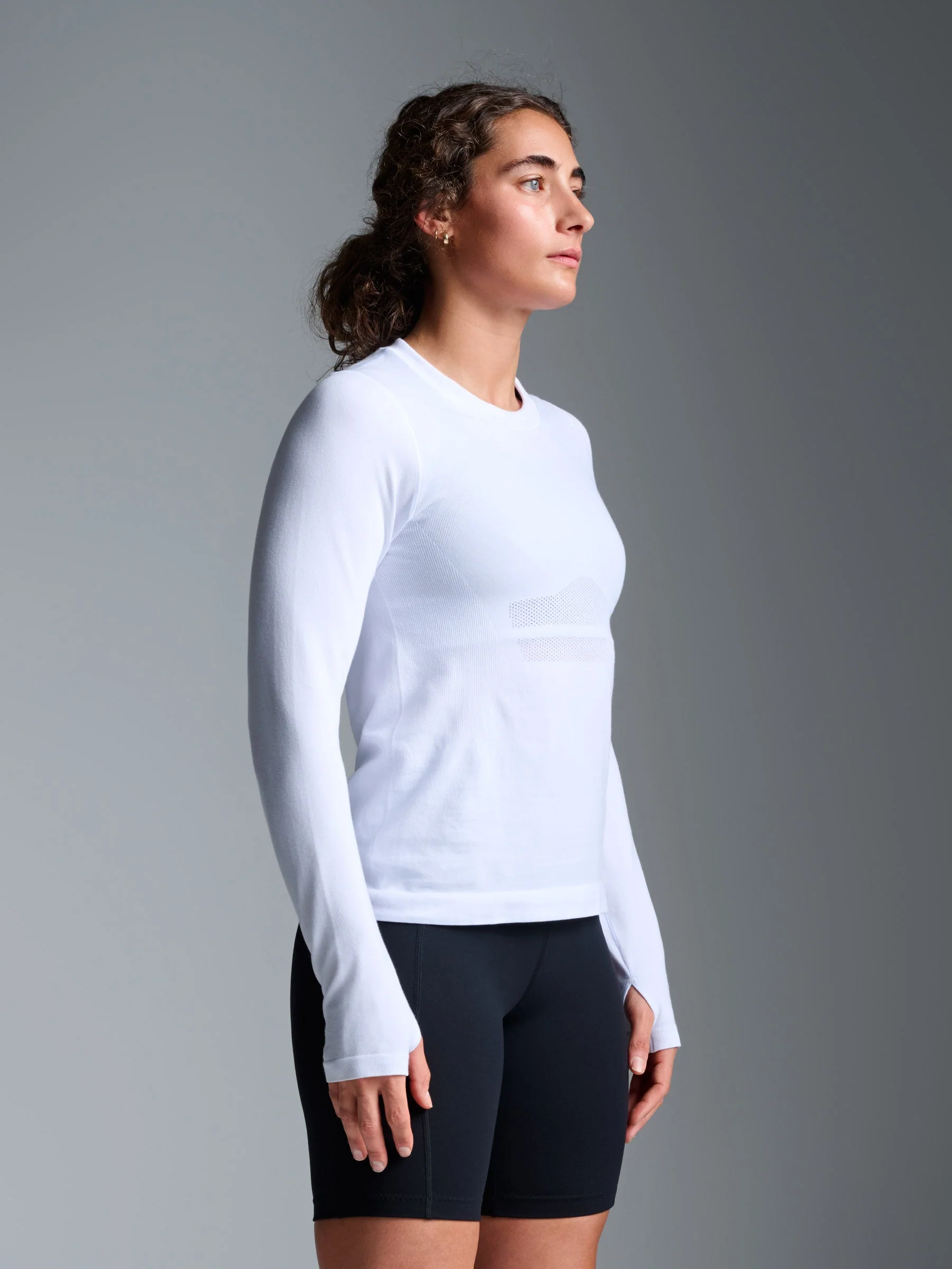HERE TODAY Long Sleeve Tee White - Image 4