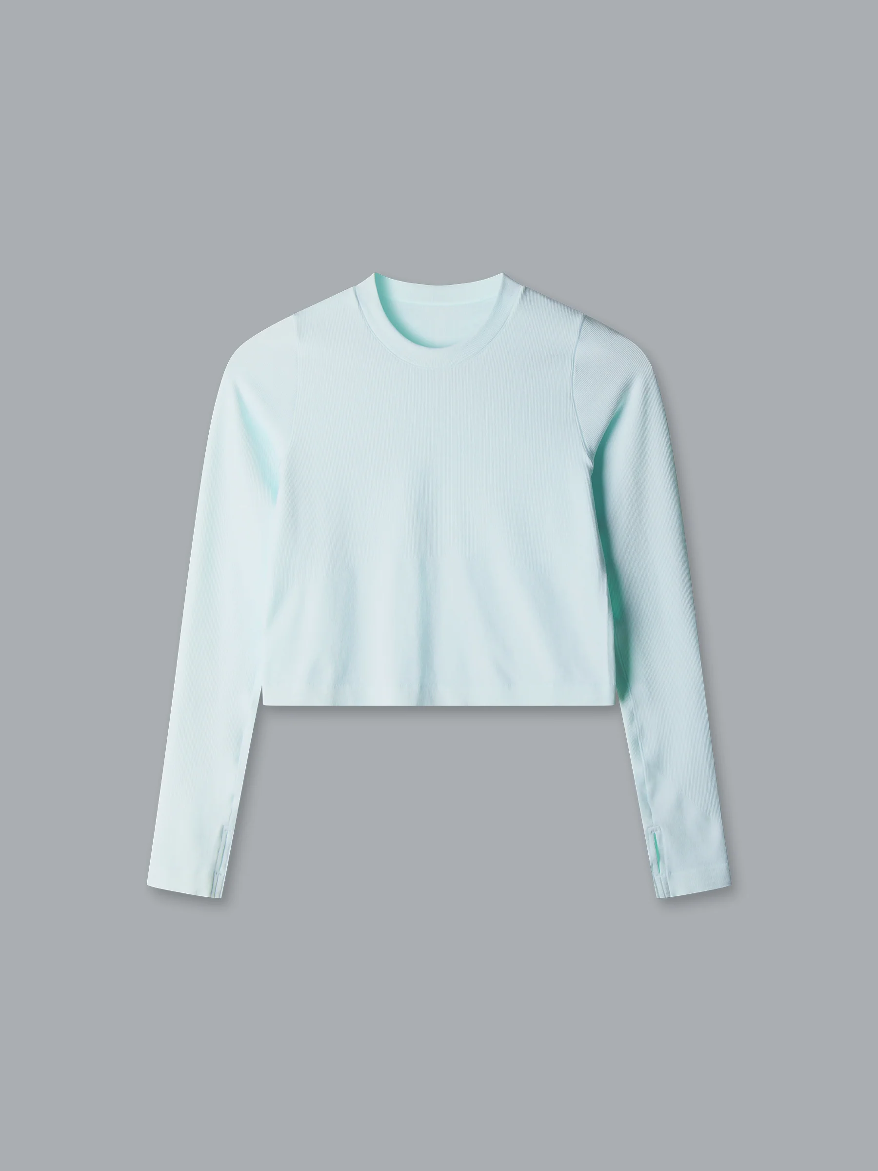 POWER CROP Long Sleeve Top Mint - Image 3